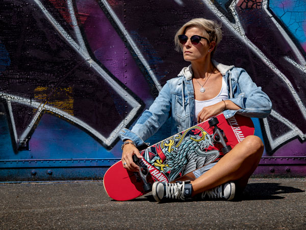 Streetstyle, skateboard, cool, portrait